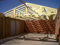 Kf Charpente Escalier Bois Extension Ossature Bois Bardage Terrasse Pergola