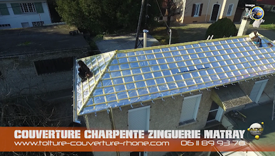 Entreprise Matray Père et Fils Sas - Couvreur Rhône : Réparation Nettoyage Toiture Couverture Zinguerie 69 Lyon Ternay